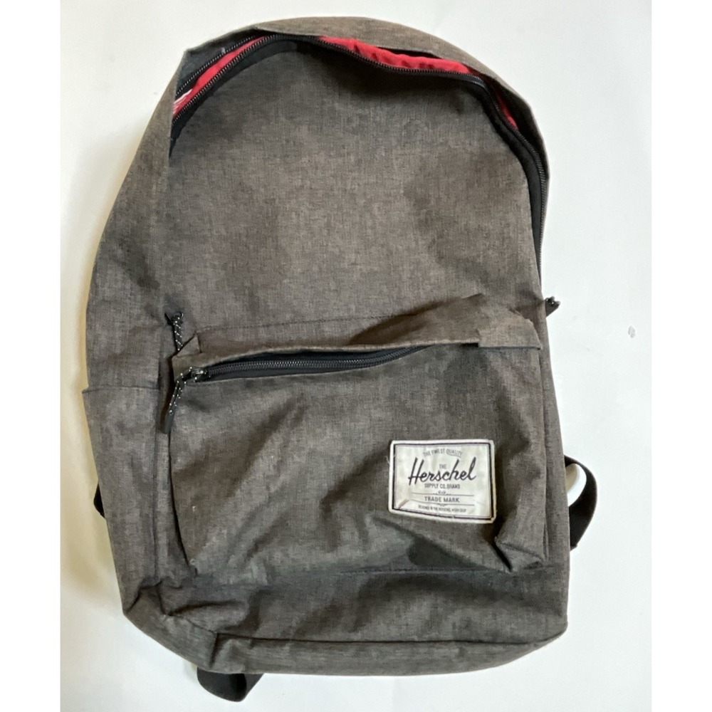 Herschel Supply Co. Gray Backpack Laptop Pocket Minor Flaws 17x11x5.5"